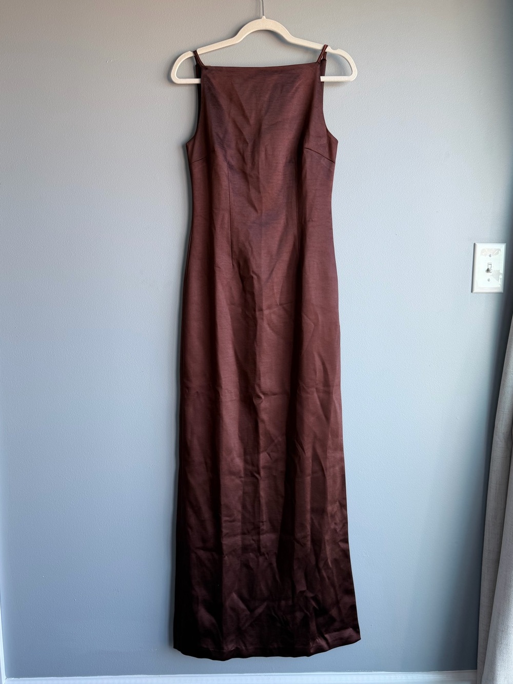 NWT Meshki Brown Satin Dress